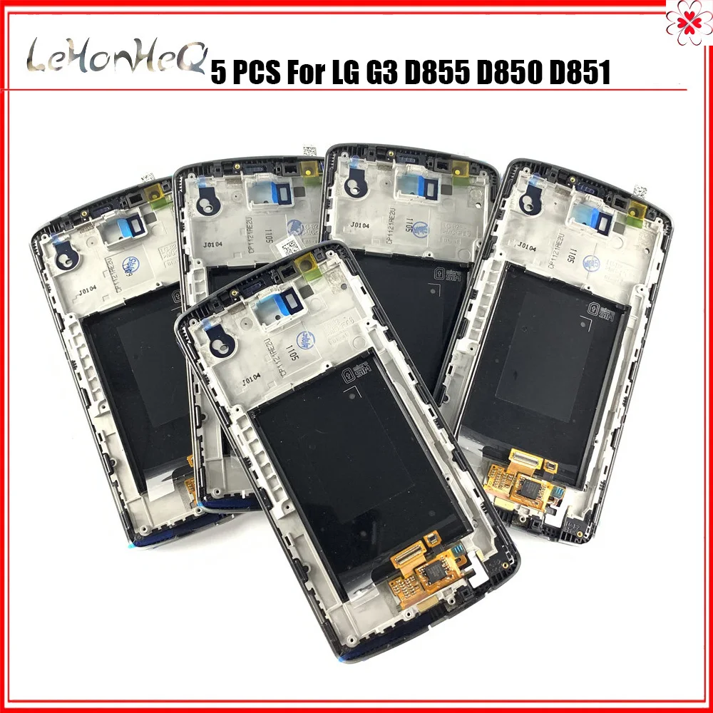 

5 шт., ЖК-дисплей для LG G3 D850 D851 D855