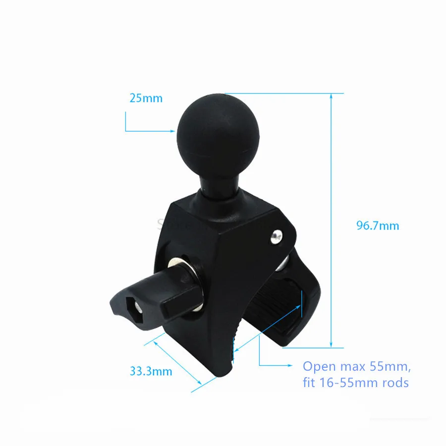 Jadkinsta Tough-Claw Mount with Double Socket Arm and Round AMPS Base Adapter for 1 Inch Gadgets Extension | Электроника