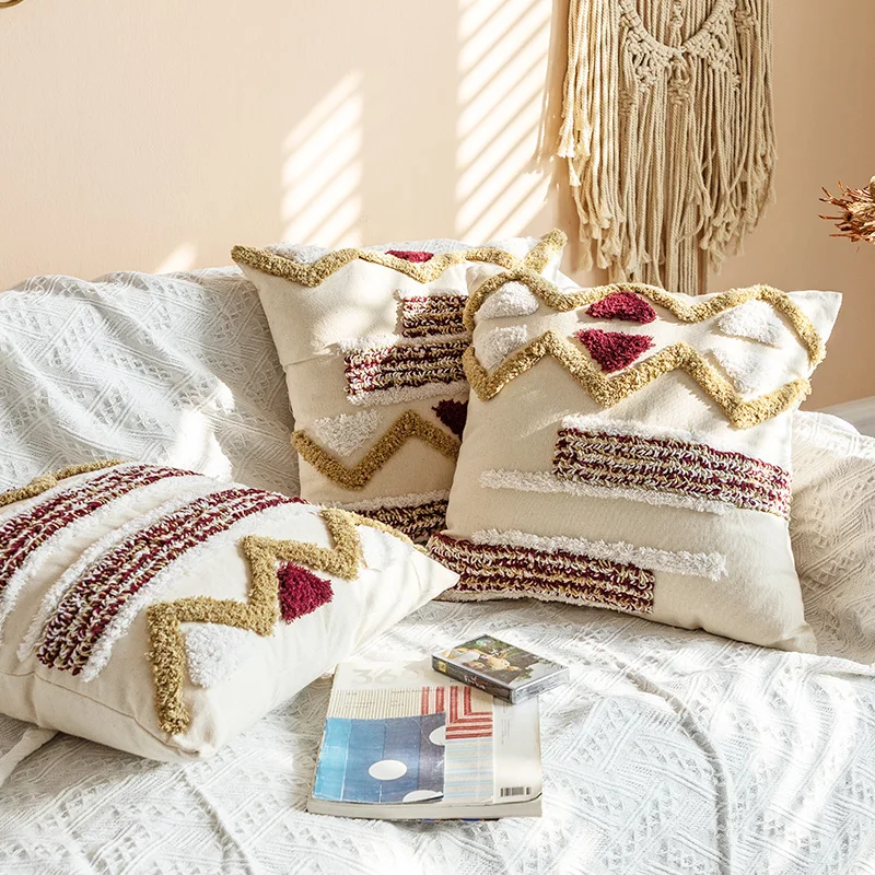 Роскошный Марокканская Стиль вышивка Наволочки Чехол абстрактная живопись в