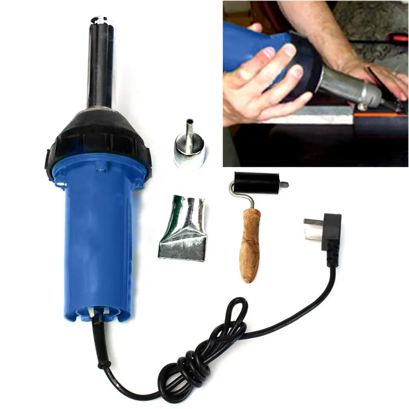 

1080W Plastic Hot Air Welding Gun FOR Welder Gun PE/PVC Plastic Rod Pressure Roller Heat Hun Kit Welding Machine Torch Tool