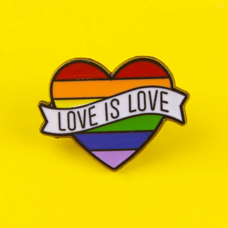 Радужный Флаг ЛГБТ с надписью Rainbow Love значки на рюкзак знак гордость Значки для