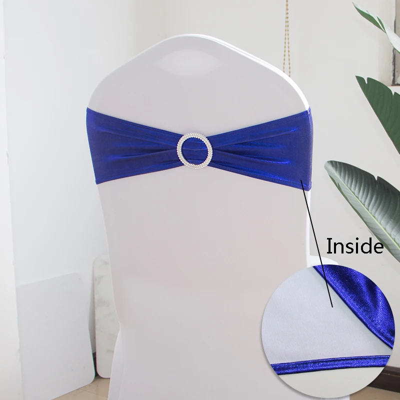 50 шт./лот металлическое золотистое серебряное свадебное украшение для стула