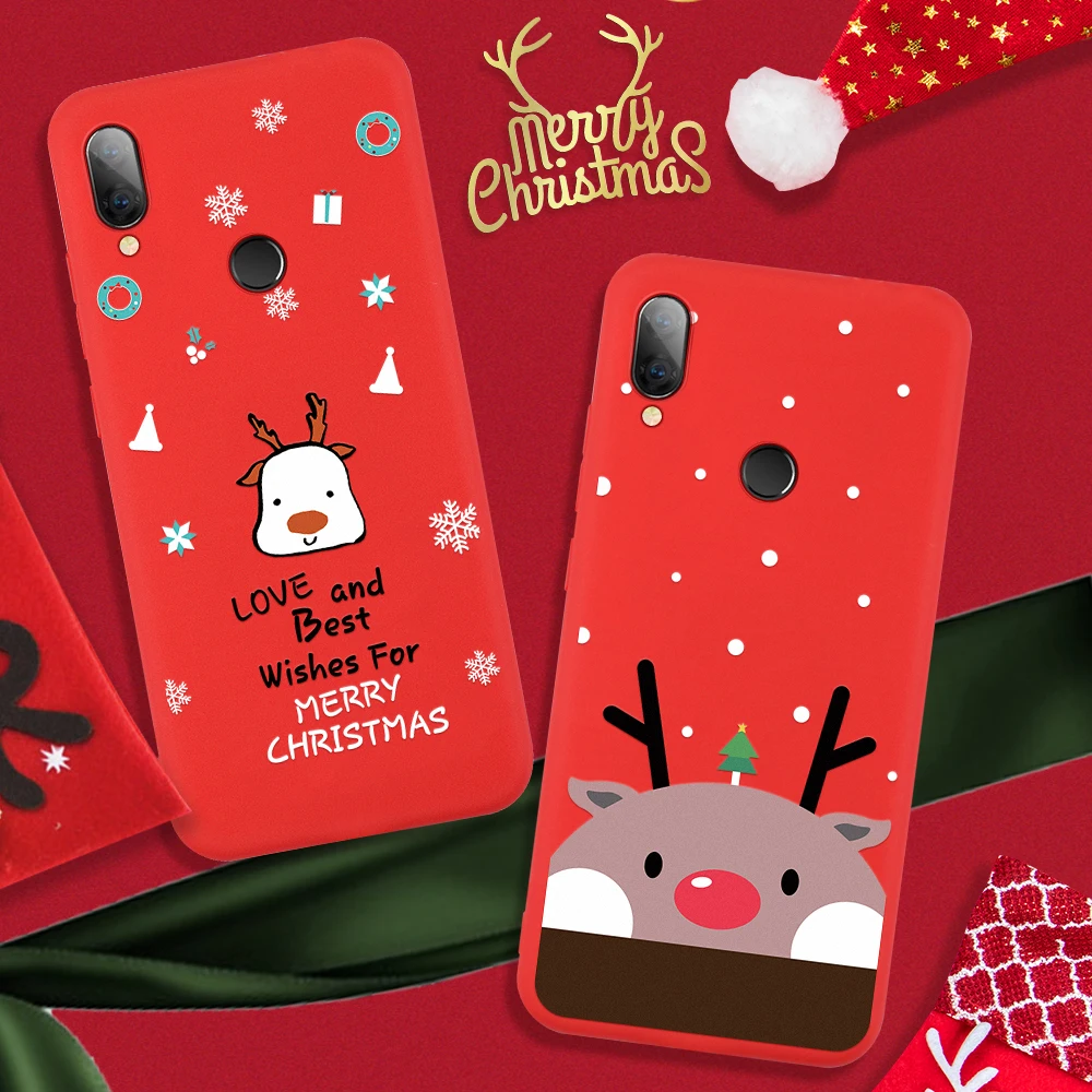 For Xiaomi Mi 9T Pro 8 9 SE Merry Christmas Case Redmi 7 K20 Note 6 New Year Santa Claus TPU Back Cover |