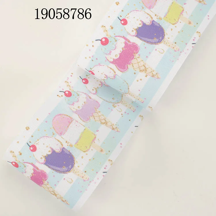 5 ярдов корсажная/атласная лента 25 мм/38 мм теплопередача градиент принт