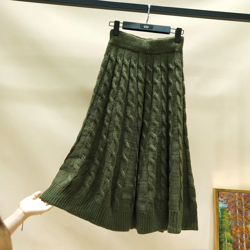 Уличная одежда длинные юбки плюс размер эластичная длинная юбка мода осень 2019