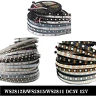 WS2815 WS2812B WS2811 Светодиодная лента 5050SMD Dream Color IP30IP65IP67 черныйбелый PCB DC5V12V
