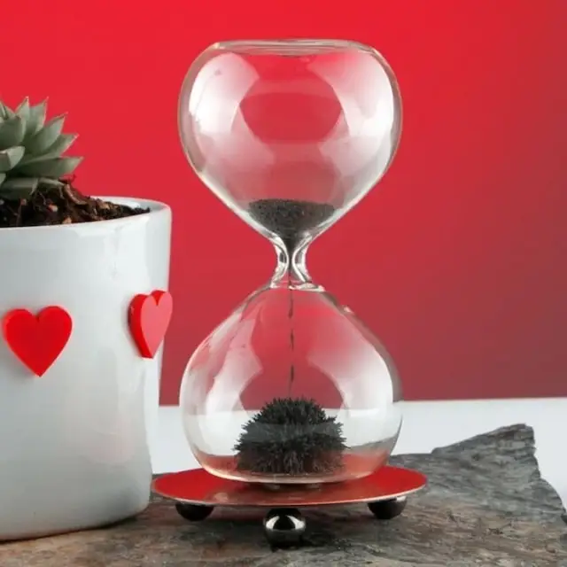 

Metal Standing Magnetic Magnet Fun Decor Hourglass 463365995
