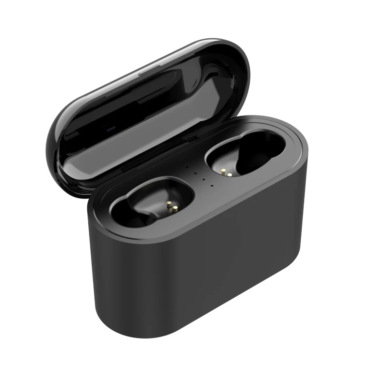 black Bluetooth 5,0 наушники TWS беспроводные наушники Bluetooth наушники держатель мобильного телефона двойного назначения Спортивная игровая гарнитура телефон - Цвет: black