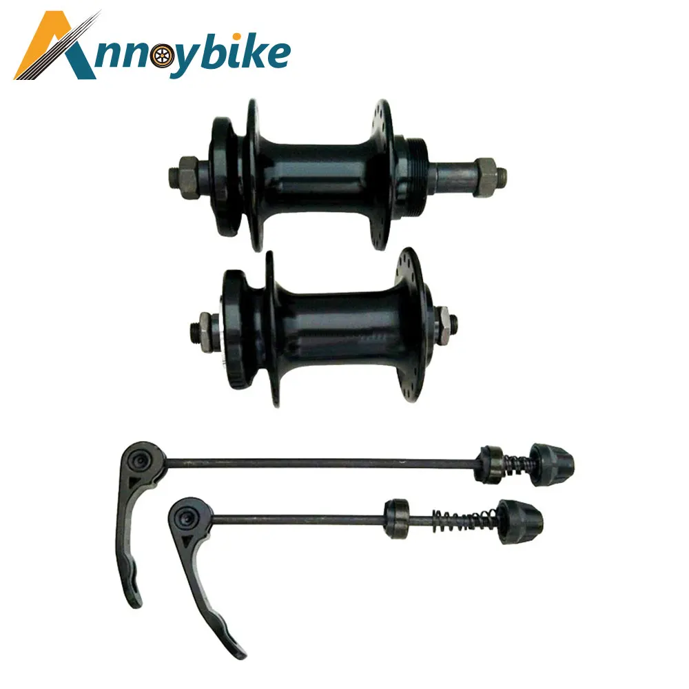 

Mountain Bike Spinning Bearing Hub Aluminum Alloy Bearing Spinning Front and Rear 32/36 Hole Black Shaft