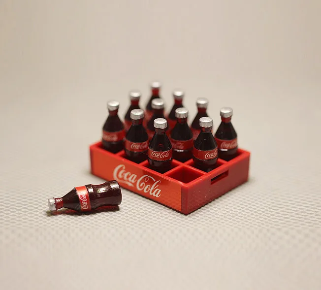 

1:12 dollhouse miniature 12pcs a dozen drink soda candy food toy match for New collectible Gift 2018