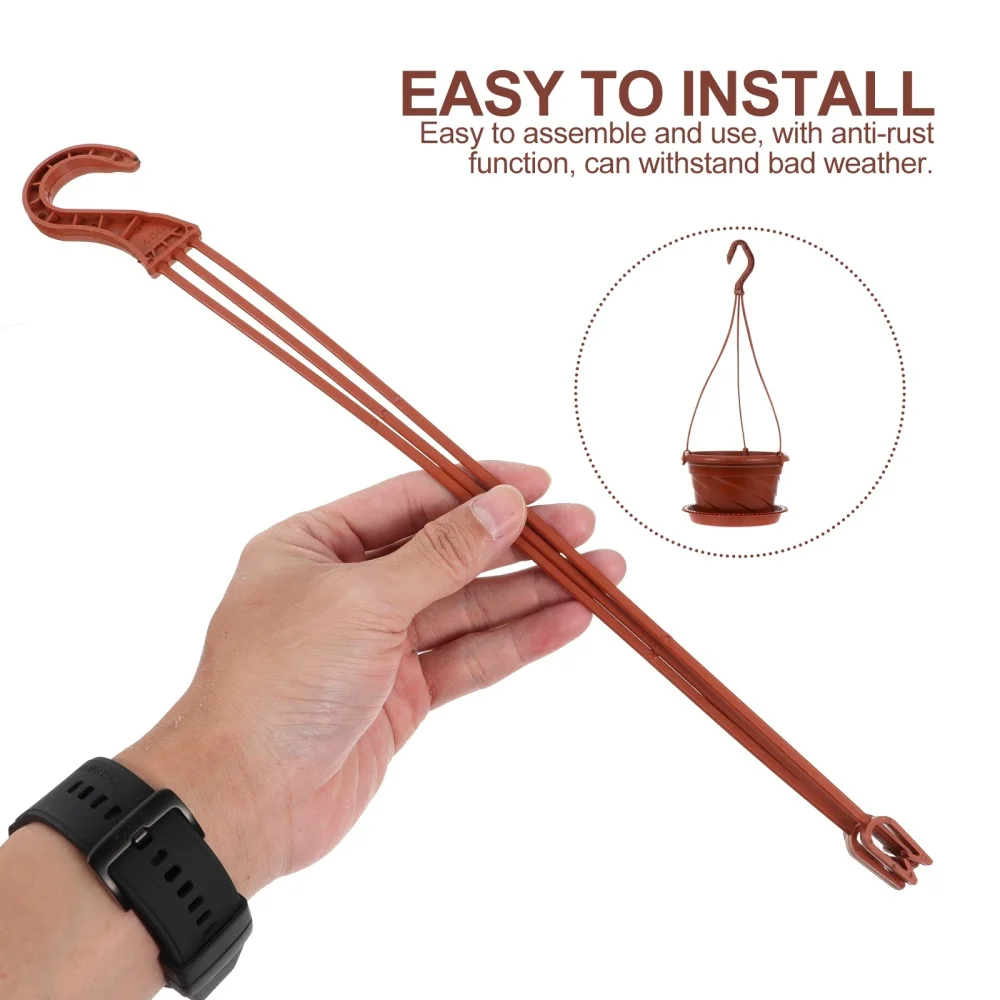 

50pcs Hanging Flower Plant Holders Pots Hanging Hooks for Garden