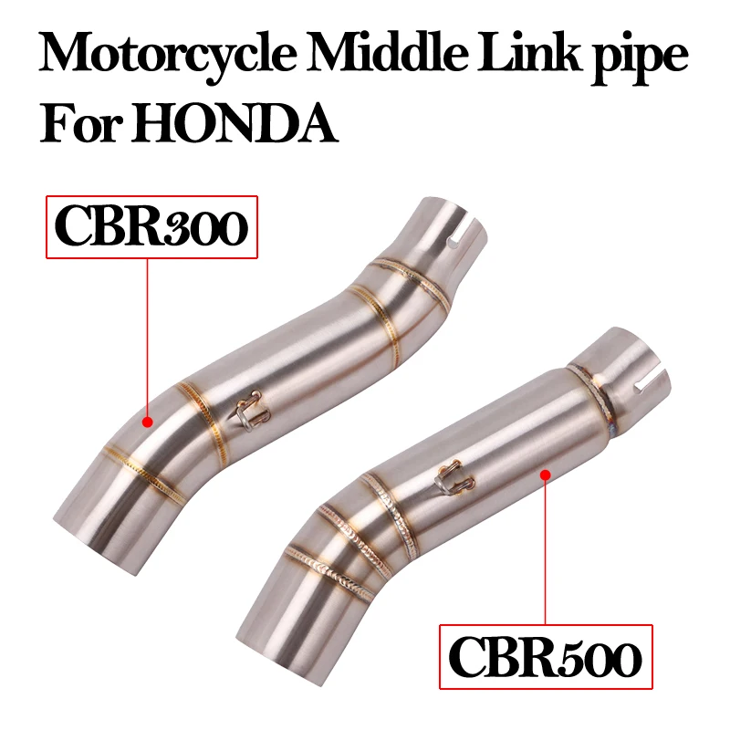 

For Honda CBR300 CBR 500 Motorcycle Exhaust Middle Link pipe connector connection mid pipe cbr500 cbr300 CBR500X CBR500F CBR500R