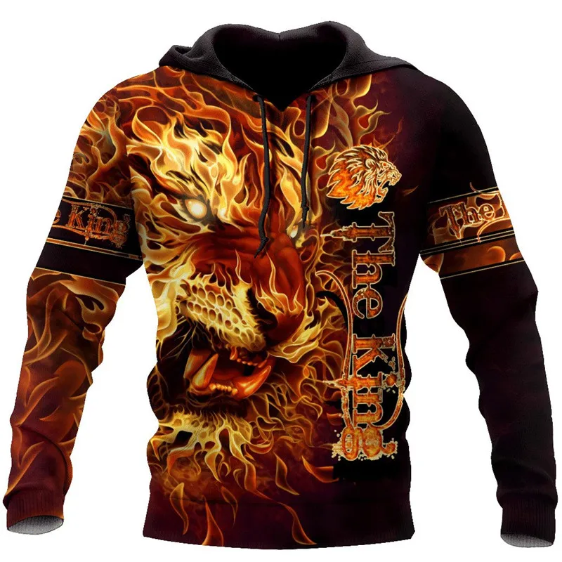 

New Product Hoodie Animal Lion Series 3D Full Print Autumn Unisex Casual Zipper Pullover/Sweatshirt Fashion Street Men's Style