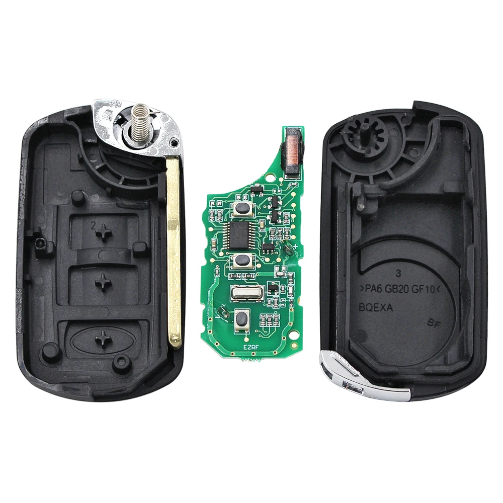 Ключ для автомобиля складной с тремя кнопками 315 МГц/433 МГц чип ID46 7941 Land Rover Discovery 3 4