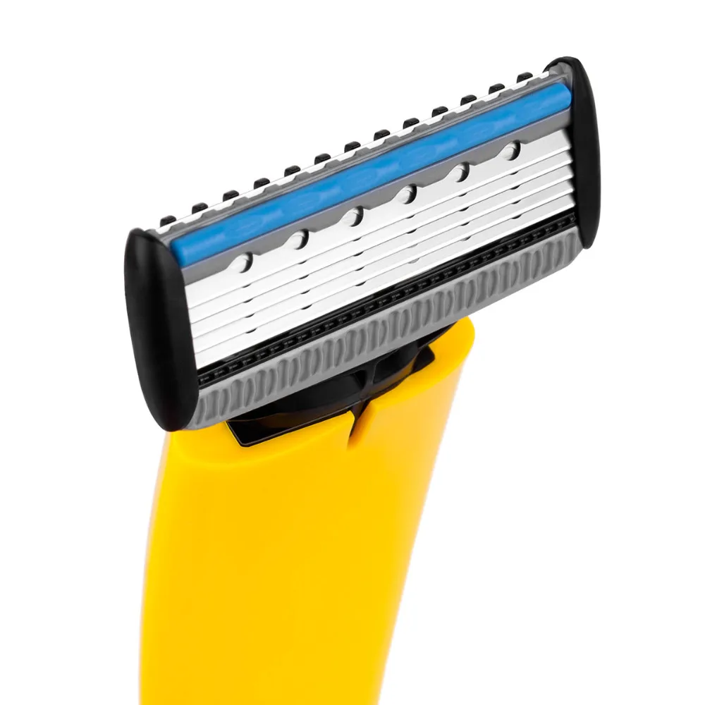 QShave, Желтая серия, ручная бритва, американское лезвие, Мужская бритва для бритья, крутая бритва, подставка, как выбор, это для мужчины, отца, подарок на день Святого Валентина