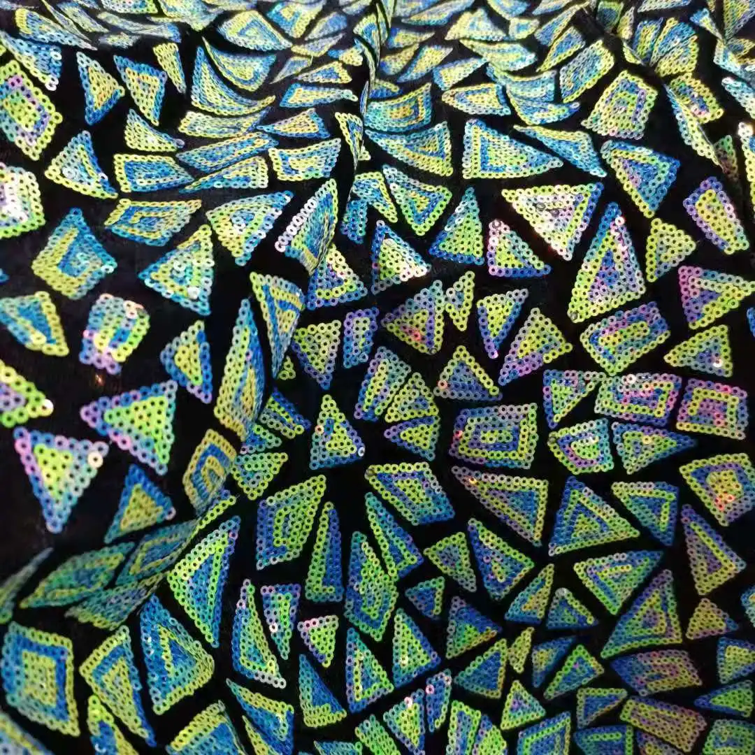 

New Sequins Fabric Gown Dress Skirt Mask Material Bling Stylish Sewing Tissue