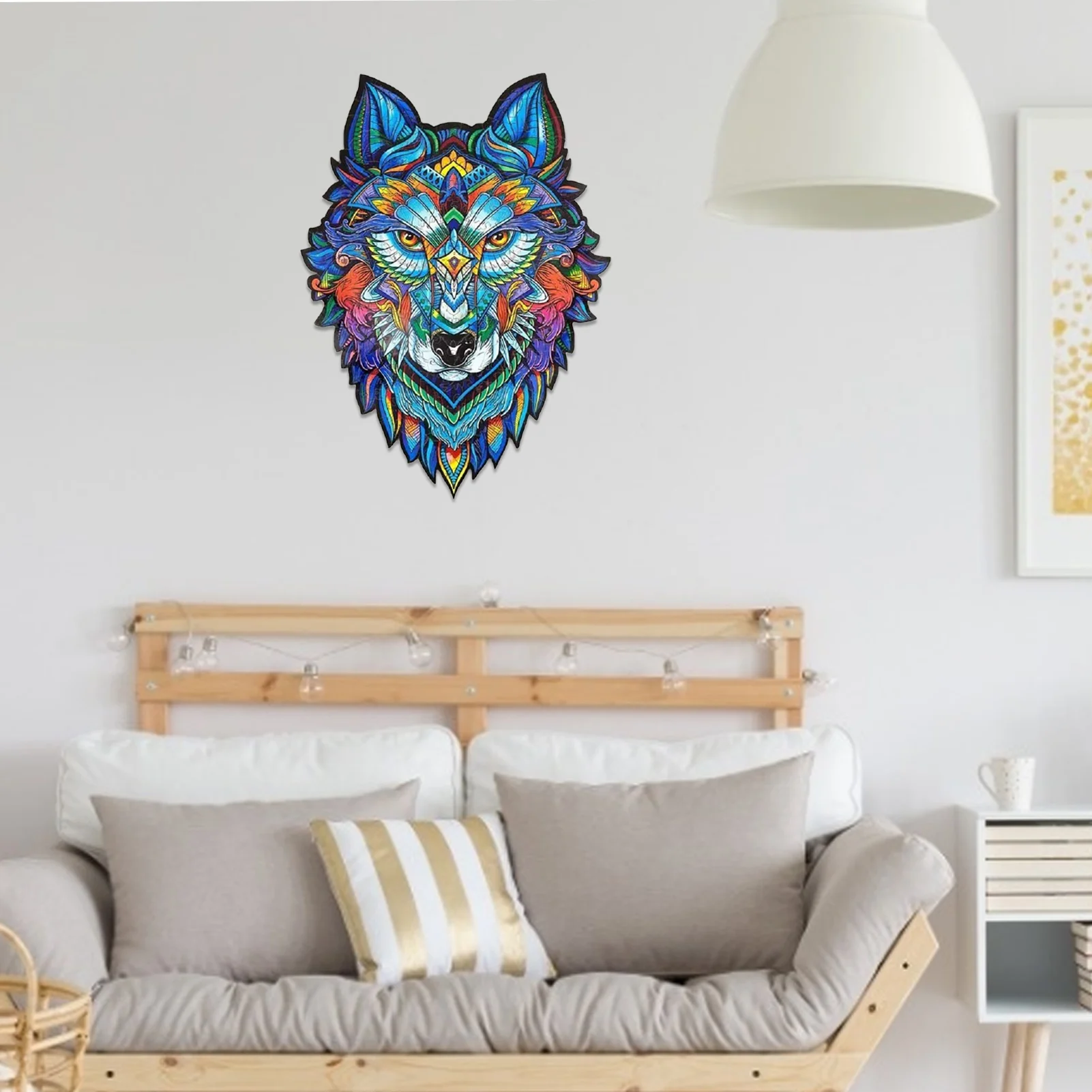 

Wolf Head Wooden Puzzles Unique Shape Puzzle Pieces Best Gift For Adults Children Puzzle Ideal For The Family Game Collection