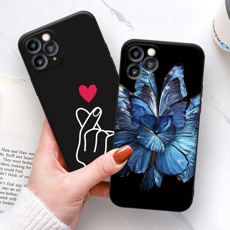 

Soft TPU phone case for Apple iPhone11 12 Pro Max mini Fashion pattern silicone shockproof protective cover 360 full protection
