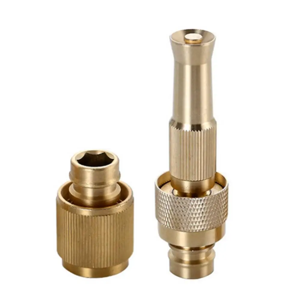 

0.5 Copper High Pressure Water Spray Nozzle Water Pipe Jet Brass Thread Joint Irrigation Spray Tube Accessories Car Wash Spray