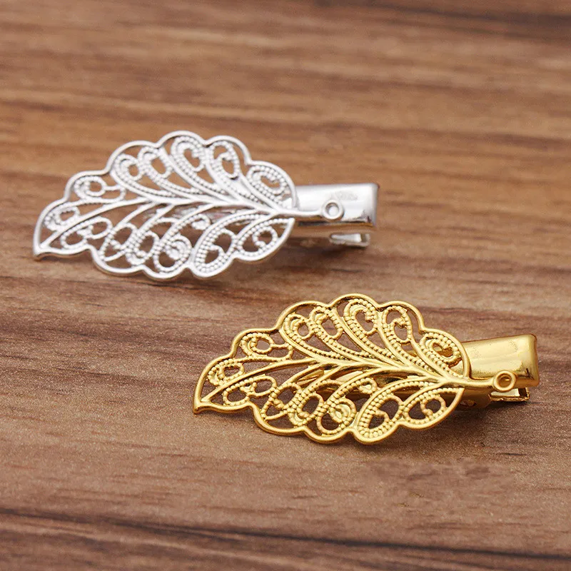 30 штук металлическая латунь филигранные граненые заколка для волос установка DIY