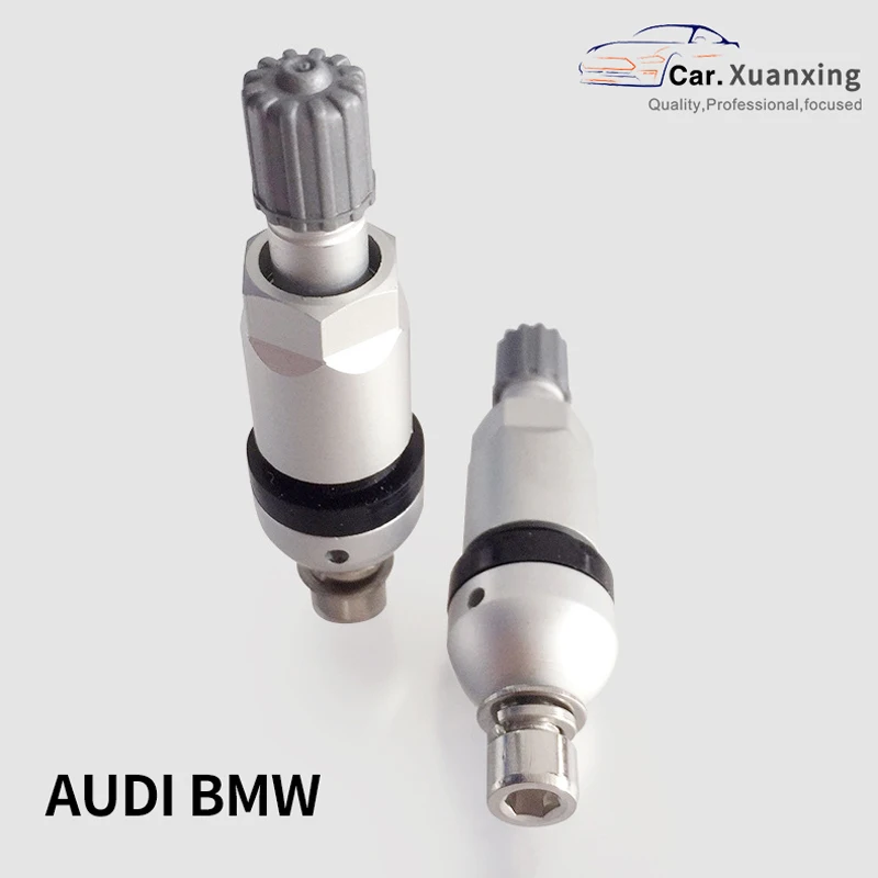 

TPMS-45 клапаны для шин для BMW AUDI из алюминиевого сплава, автомобильный клапан, комплект датчиков для шин, сменные клапаны датчиков давления в ш...