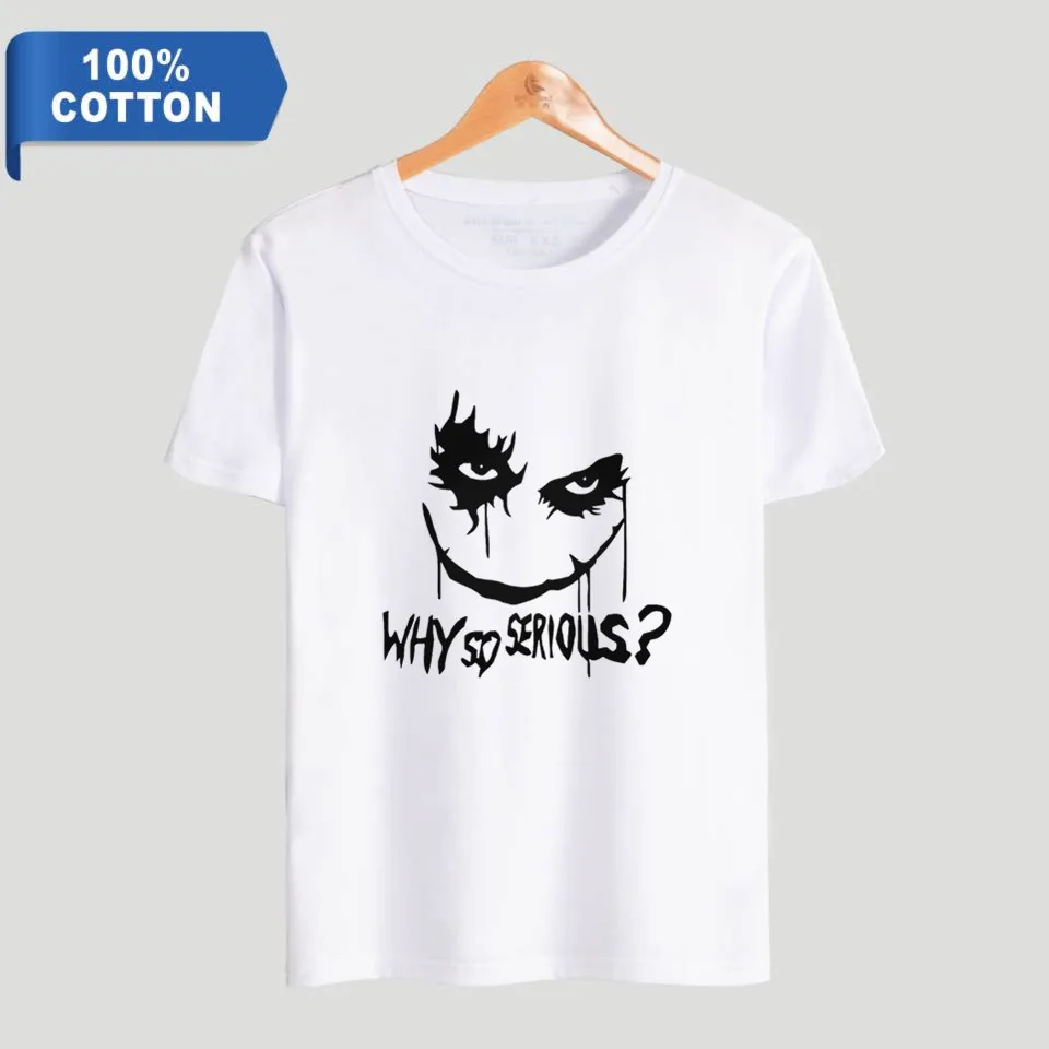 HAHA Joker почему так много футболка летние сексуальные женщины/мужчины смешной