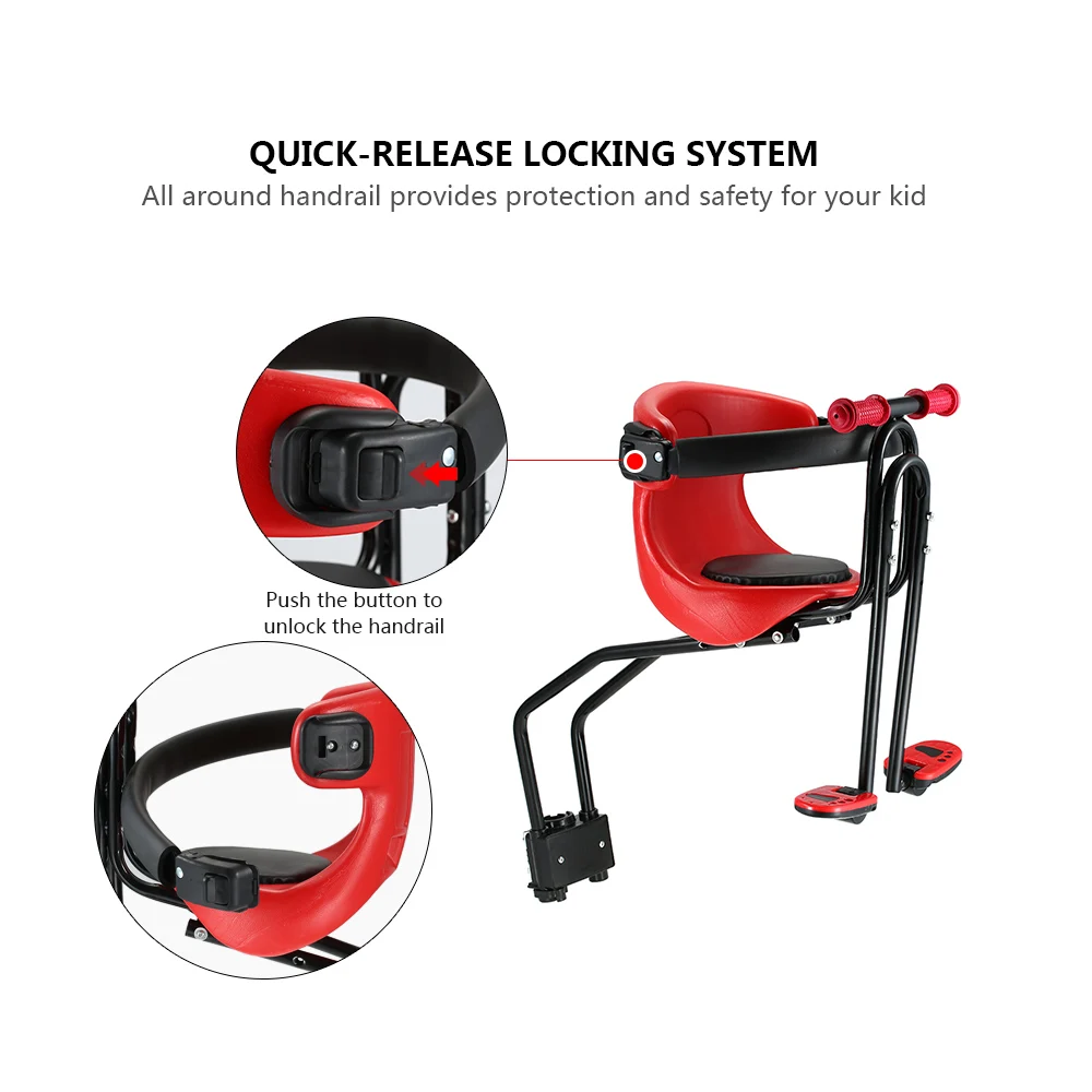 Новое Велосипедное безопасное детское сиденье переднее седло подушка с задней