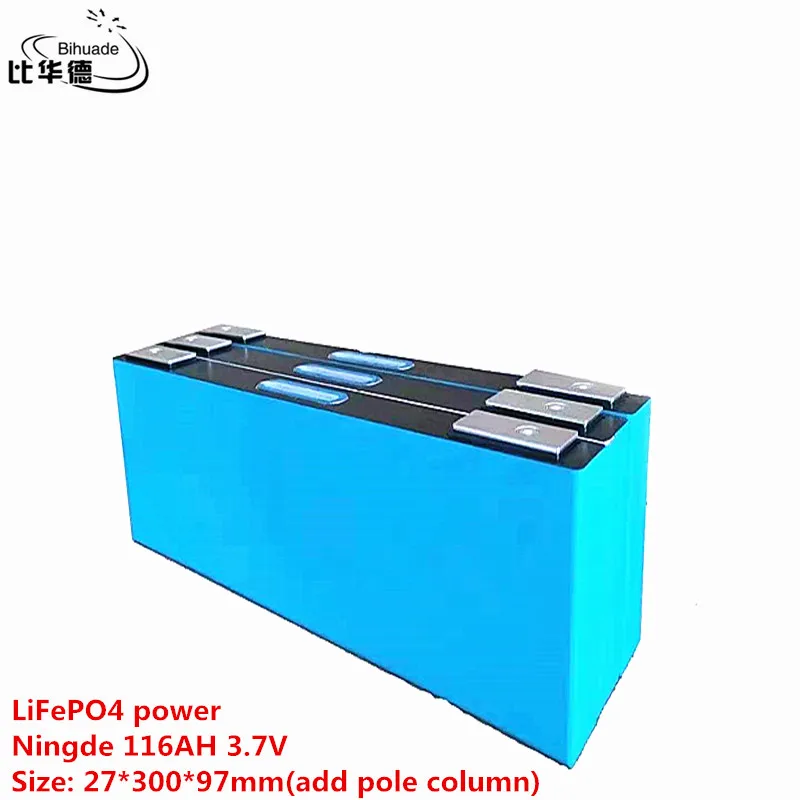 

LiFePO4 мощность 116AH 3,7 V 27*300*97 оснащен наружным подходит для электрического вилочного погрузчика, хранения энергии RV, бортовой powe