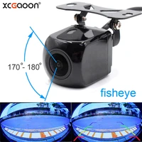 xcgaoon ccd fisheye lens 170 degree car rear view camera wide angle backup cam night vision waterproof with control wire