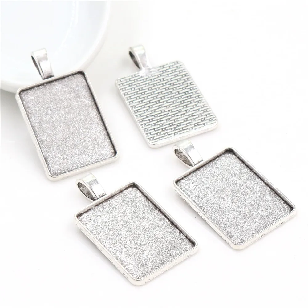 Новая мода 6 шт. 18x25 мм внутренний размер 4 стиля прямоугольный кабошон основа