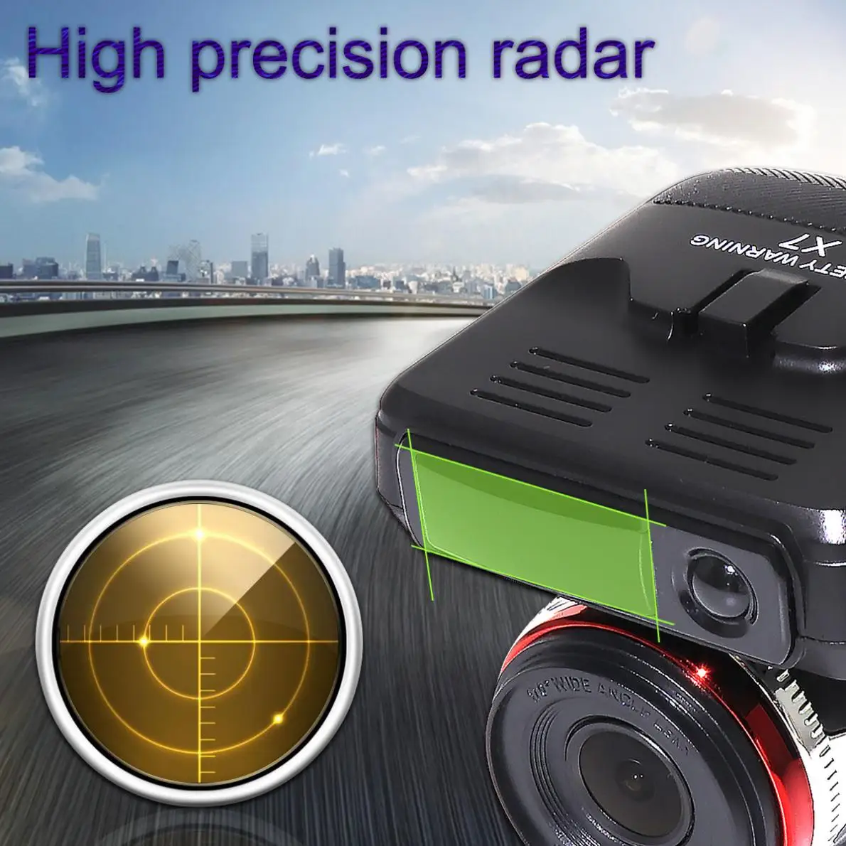 2 в 1 Автомобильный радар детектор GPS HD 1280P Speedcam анти s видеорегистратор камера с