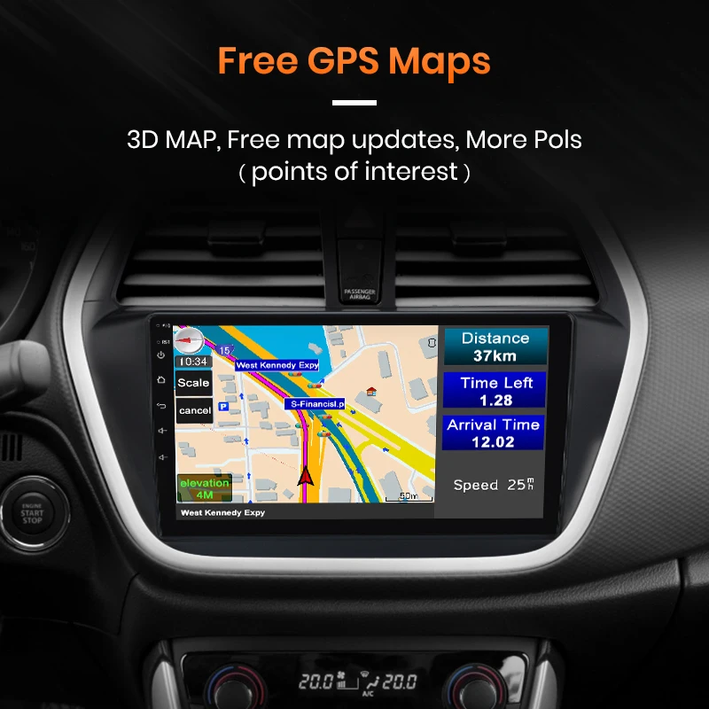 Автомагнитола AWESAFE PX9 для Suzuki SX4 S Cross 2012-2016 мультимедийный видеоплеер с GPS 2din Android 10 0