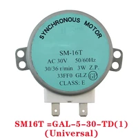 ac 30v 5060hz micro turntable synchronous tray motor microwave oven accessories spares sm 16t gal 5 30 td1 for galanz midea