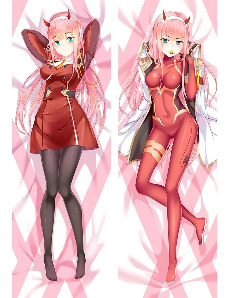 Аниме Darlin in the Franxx Zero Two 02 сексуальная девушка наволочка обнимающая Подушка Чехол