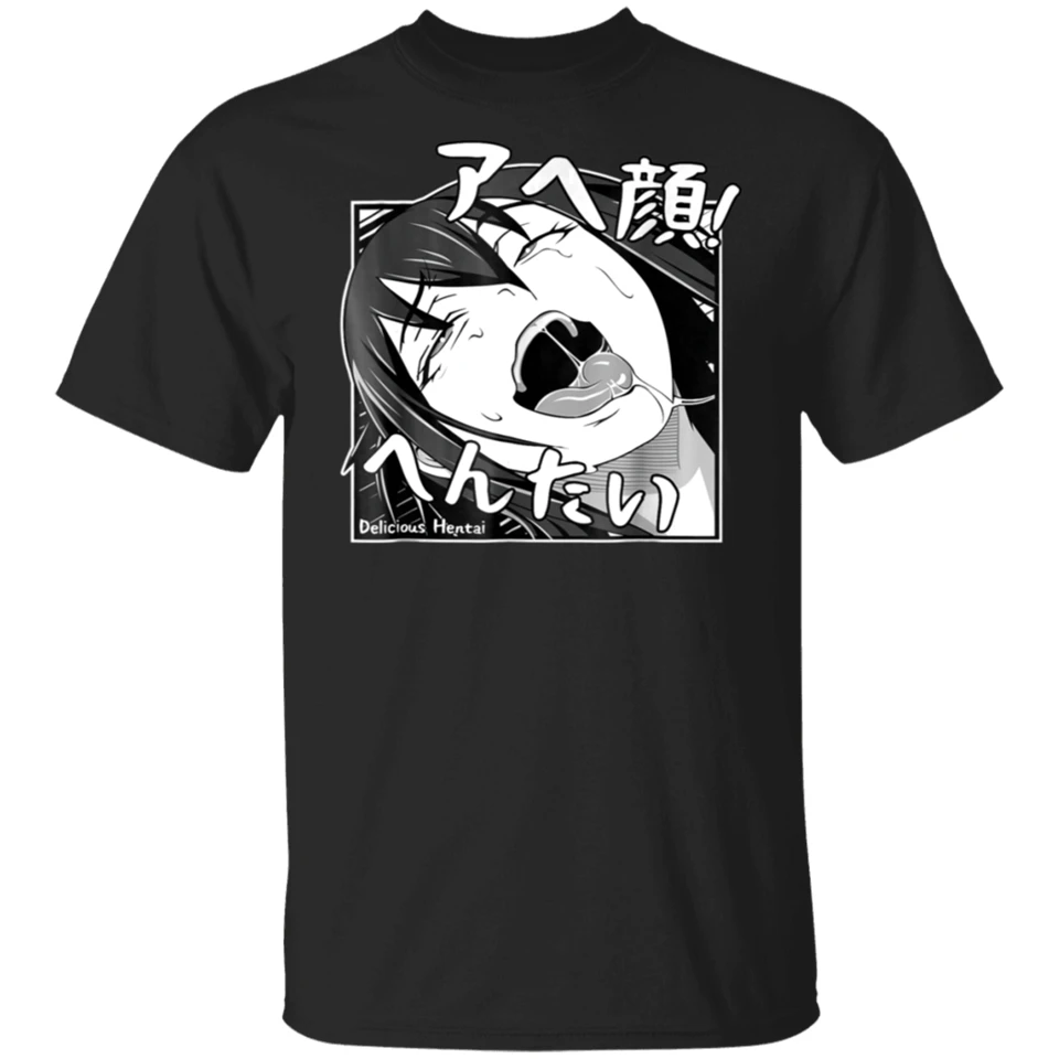 Футболка хентай черная футболка с японским аниме Otaku Weeaboo Размеры M Xxxl для