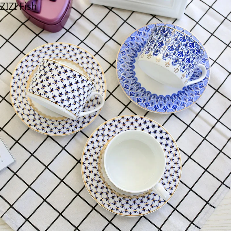 Европейские кружки для молока и кофе керамическая кружка завтрака с блюдцем