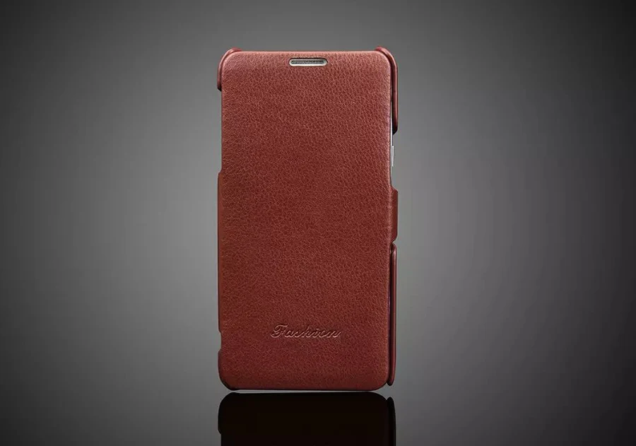 

Чехол-книжка для Samsung Galaxy Note 5, из натуральной кожи, с оригинальным тиснением
