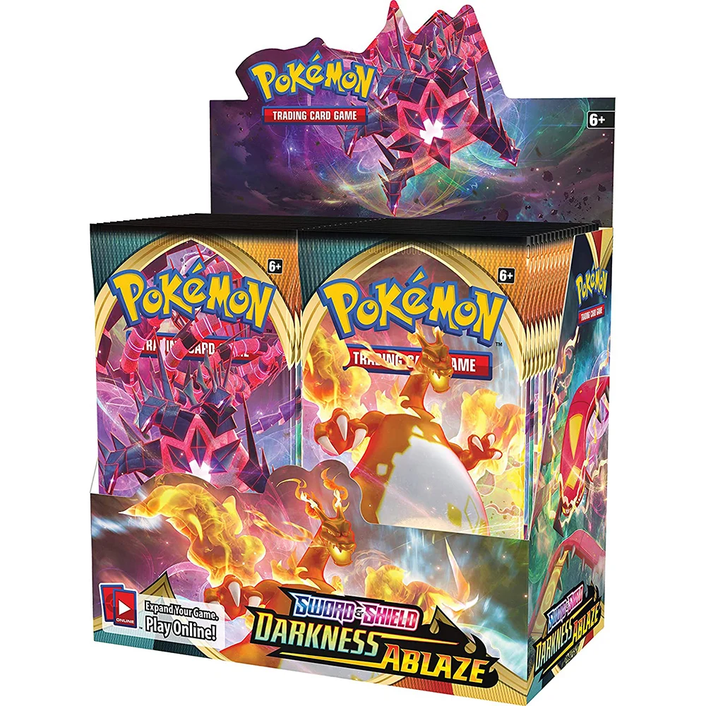 

Новинка 324 шт. карты Pokemon TCG: меч и щит темнота Ablaze Pokemon Booster Box Коллекционная игра-карточка для детей