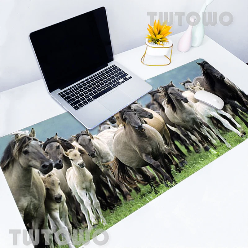 

Simple Design Horses Animals Mouse Pad Mousepad Gaming Desk Mat Desktop Mouse Pad Mouse Mat Gamer Soft HD Computer Mice Pad