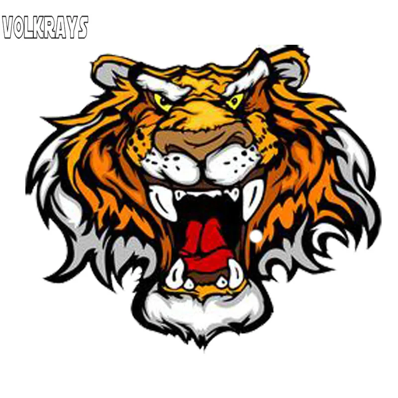 Volkrays мультяшная наклейка на автомобиль Свирепый тигр аксессуары