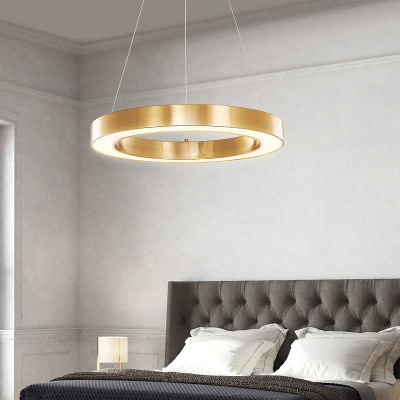 Люстра в итальянском стиле лампа для гостиничного проекта большая кольцевая