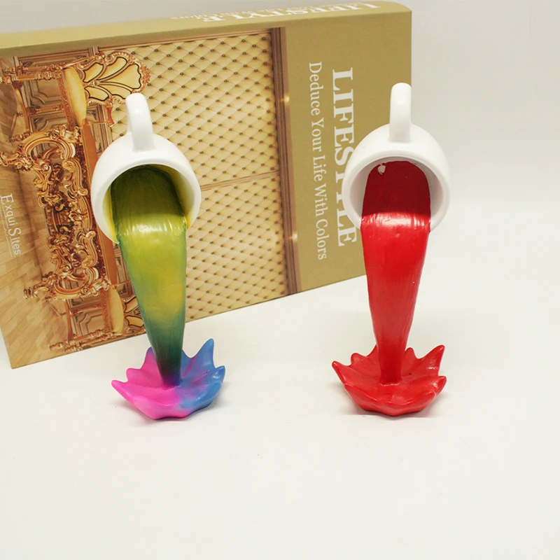 Подвесная кофейная чашка стоячая кружка из смолы 3D Трехмерная украшение