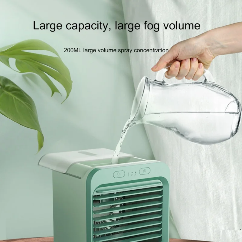 Мини-кондиционер настольный с USB-зарядкой и вентилятором | Дом сад