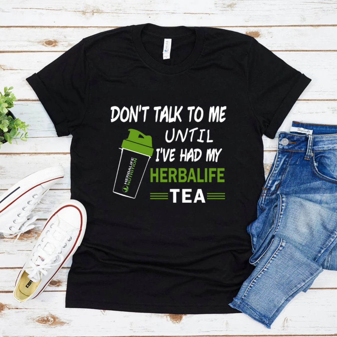Футболка Herbalife Tea Don't Talk со мной пока я не купил чай футболка унисекс с коротким