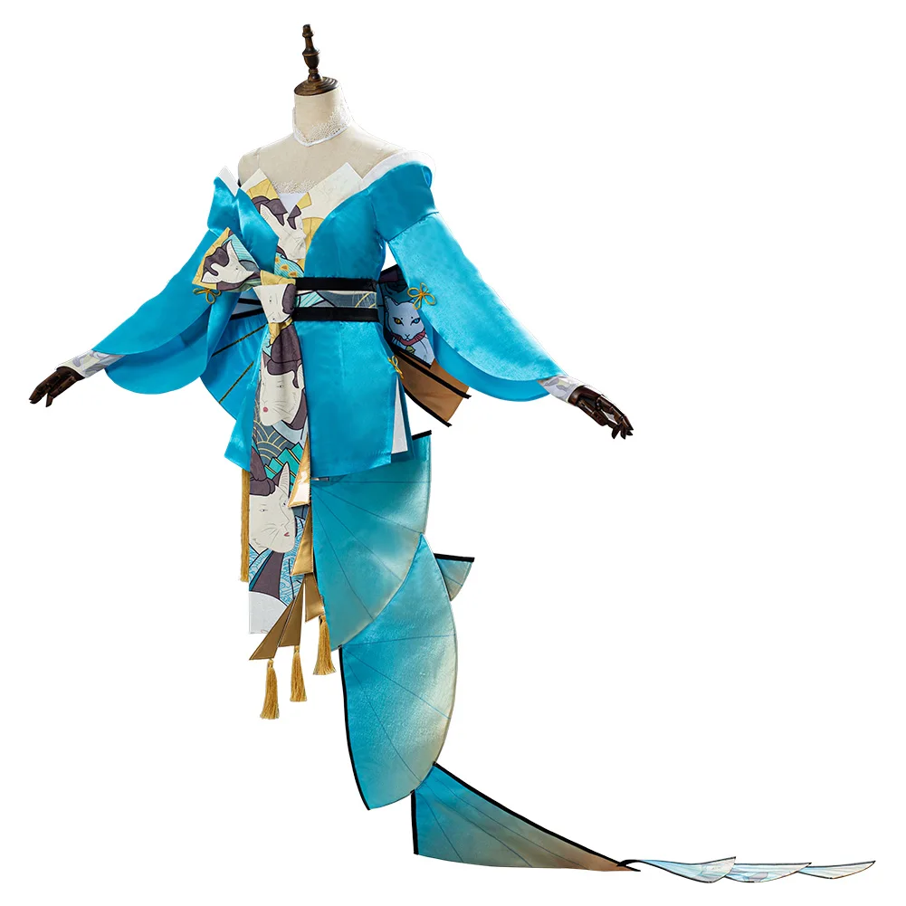 Маи сирануи маскарадный костюм кимоно на Хэллоуин Карнавальный нарядное платье