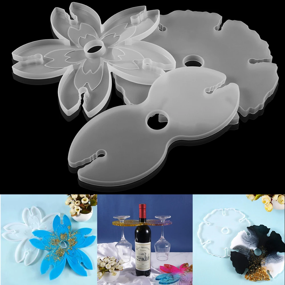 Подставка для вина 1 шт. силиконовые формы неправильной полка красного