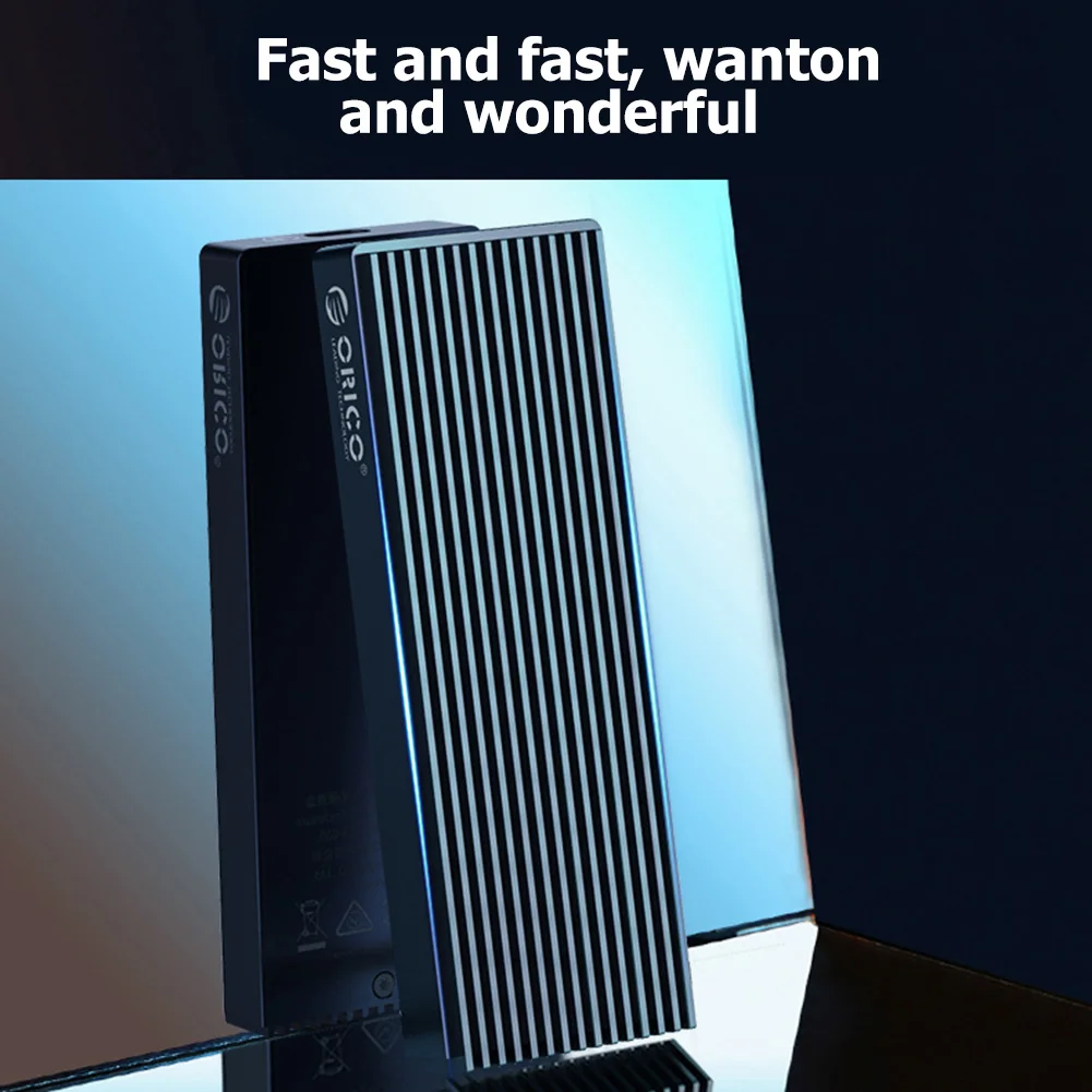 ORICO USB 3.2 Type-C SSD Case 20Gbps M.2 High Speed NVMe M Key Solid State Drive Box Solid State Drive Enclosure