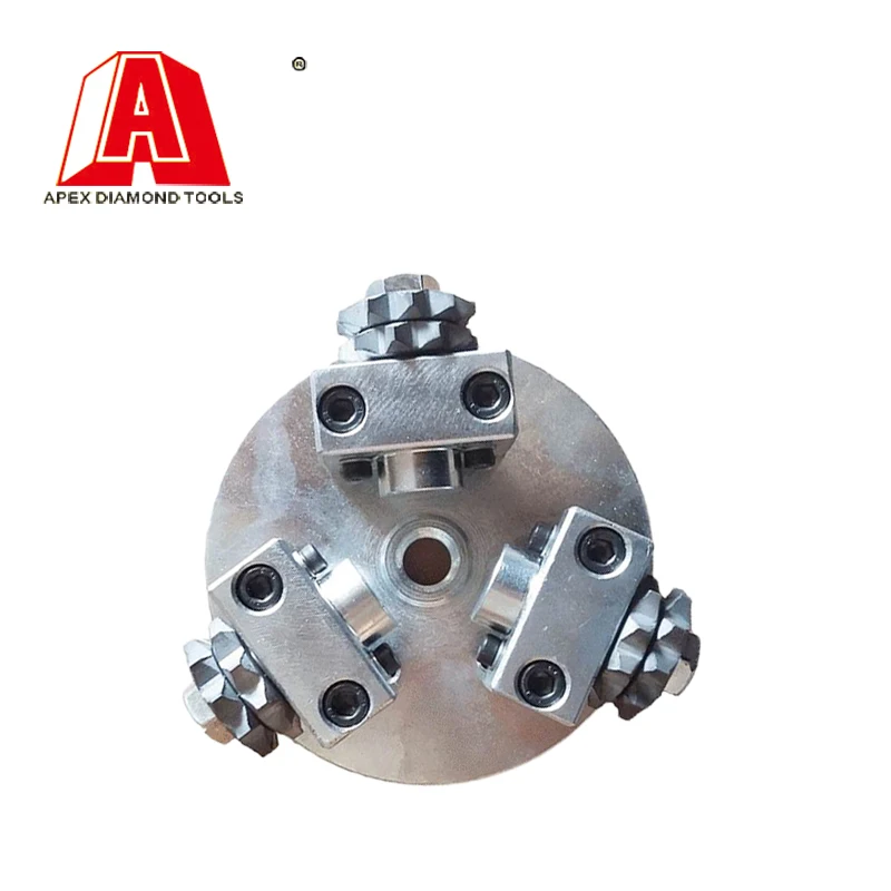 

5 Inch 125mm 3 Rollers Grinding Tool Diamond Bush Hammer For Grinding Granite Concrete Marble