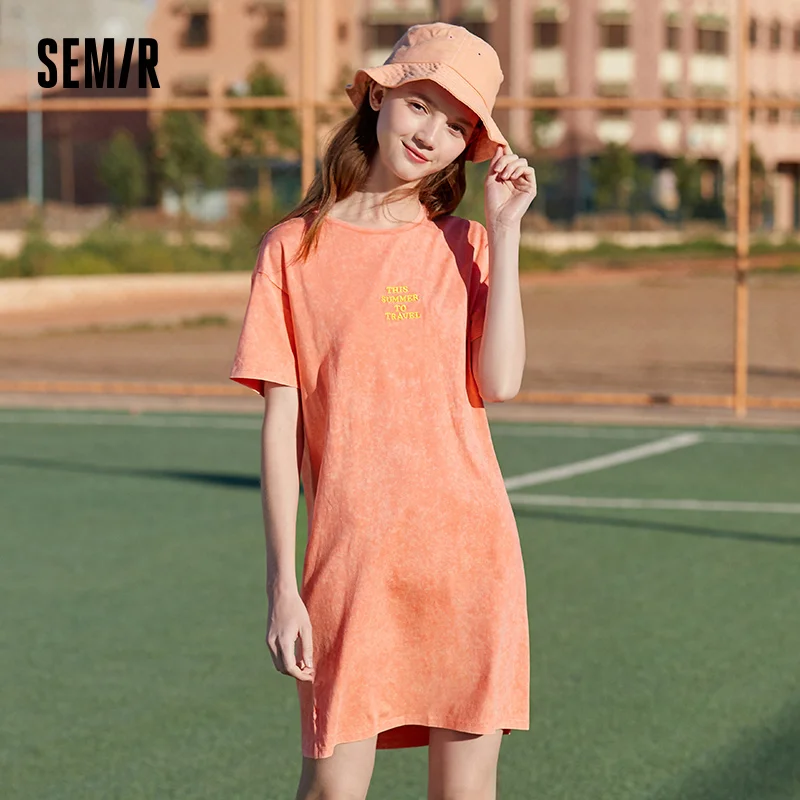 

Женское приталенное платье-футболка SEMIR, летнее облегающее платье в стиле феи, 2021
