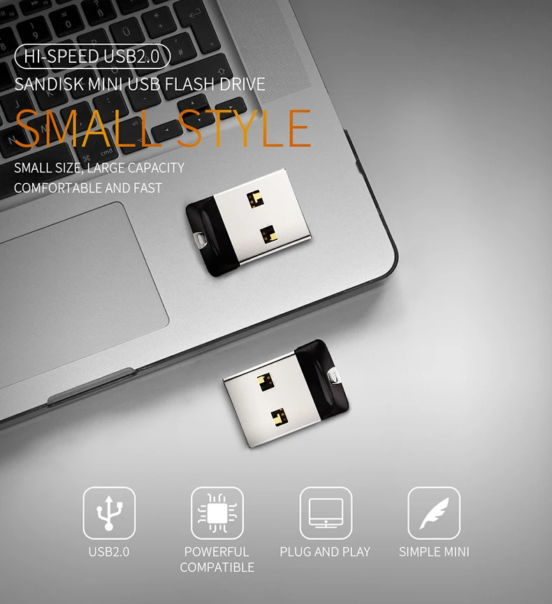 Двойной Флеш накопитель SanDisk mini USB флэш 32 ГБ 8 Гб оперативной памяти 16 встроенной